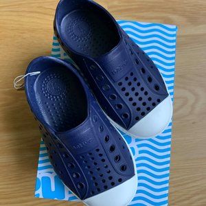 Brand new navy blue Native shoes for kids size 7